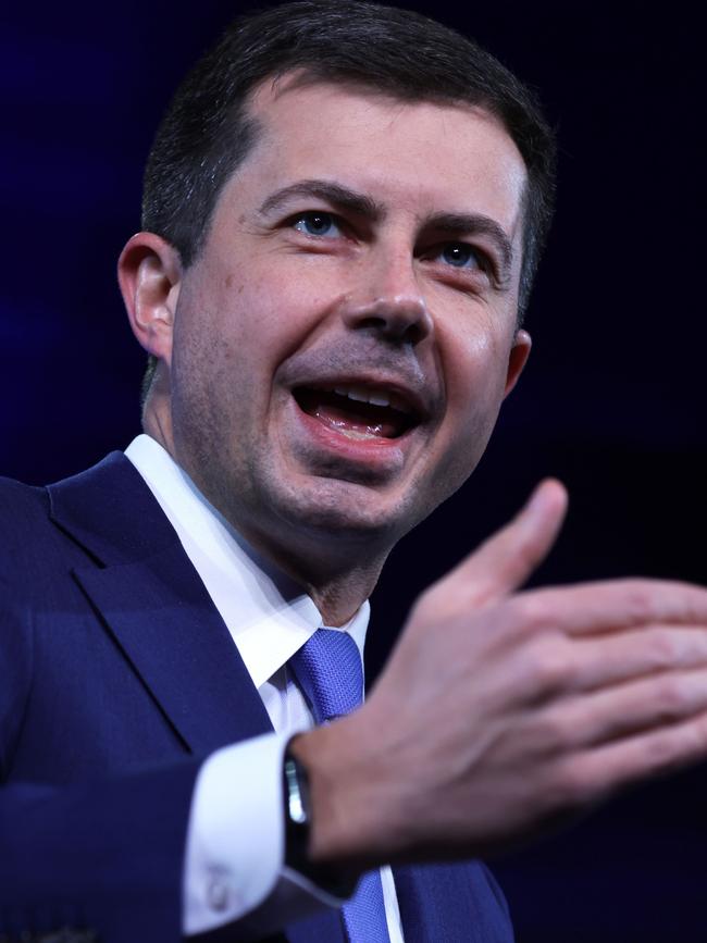 US Secretary of Transportation Pete Buttigieg is a key man from a new generation of Democrats. Picture: AFP