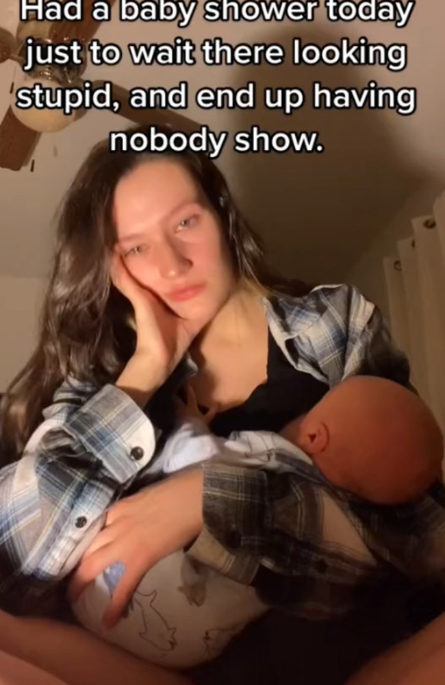 TikTok users flooded the young mum with supportive comments. Picture: TikTok/agkrogmeier01