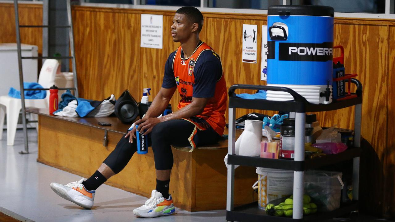 Scott Machado is back at Cairns Taipans pre-season training. Picture: Brendan Radke