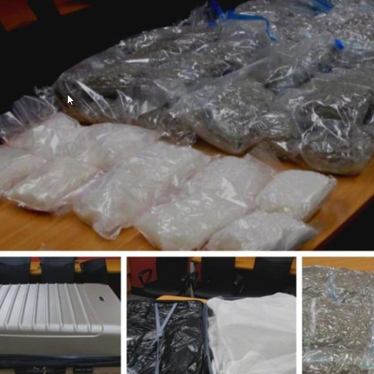 The $2.3 million worth of drugs police claim are linked to a major trafficking syndicate. Picture: QLD Police