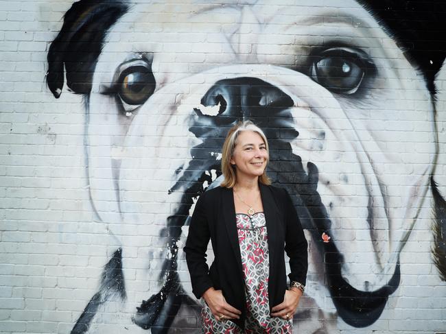 3/3/23: Karine Mauris at Bondi Beach. Karine is the  Artistic Director, French Film Festival in Australia, the largest event of its type outside France. John Feder/The Australian.