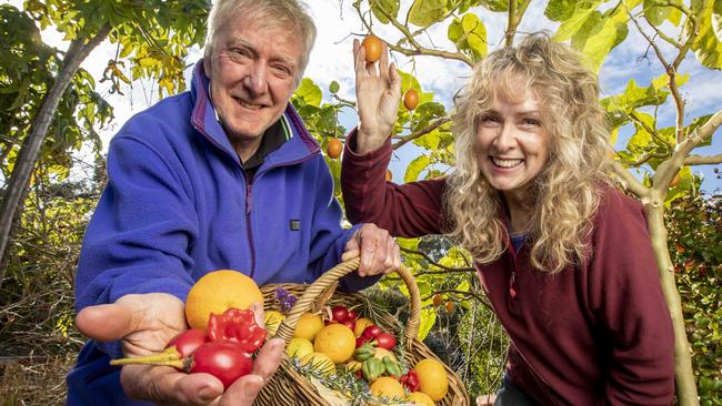 The Fruit Forest owners Cecilia and Geoff Egan are Victorian Gold Medallists of the Harvey Norman Delicious Produce Awards 2021. Picture: Tim Carrafa