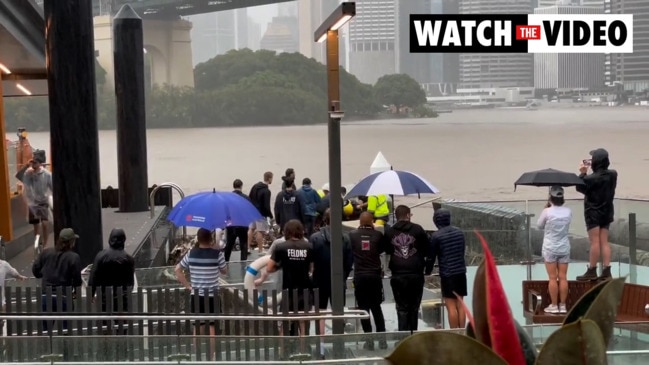 Dramatic rescue at Howard Smith Wharves