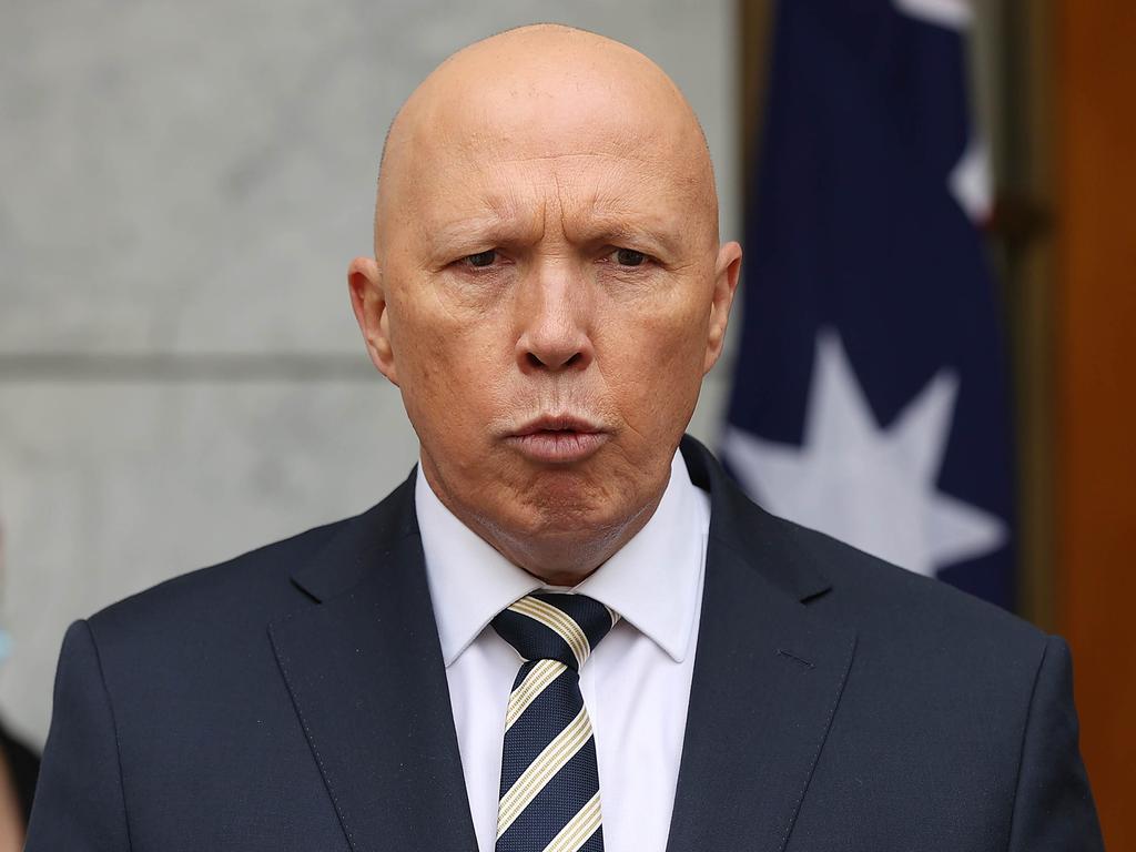 Peter Dutton defended Mr Tudge, insisting he did not want to see the Minister lose his job over the scandal. Picture: NCA NewsWire / Gary Ramage