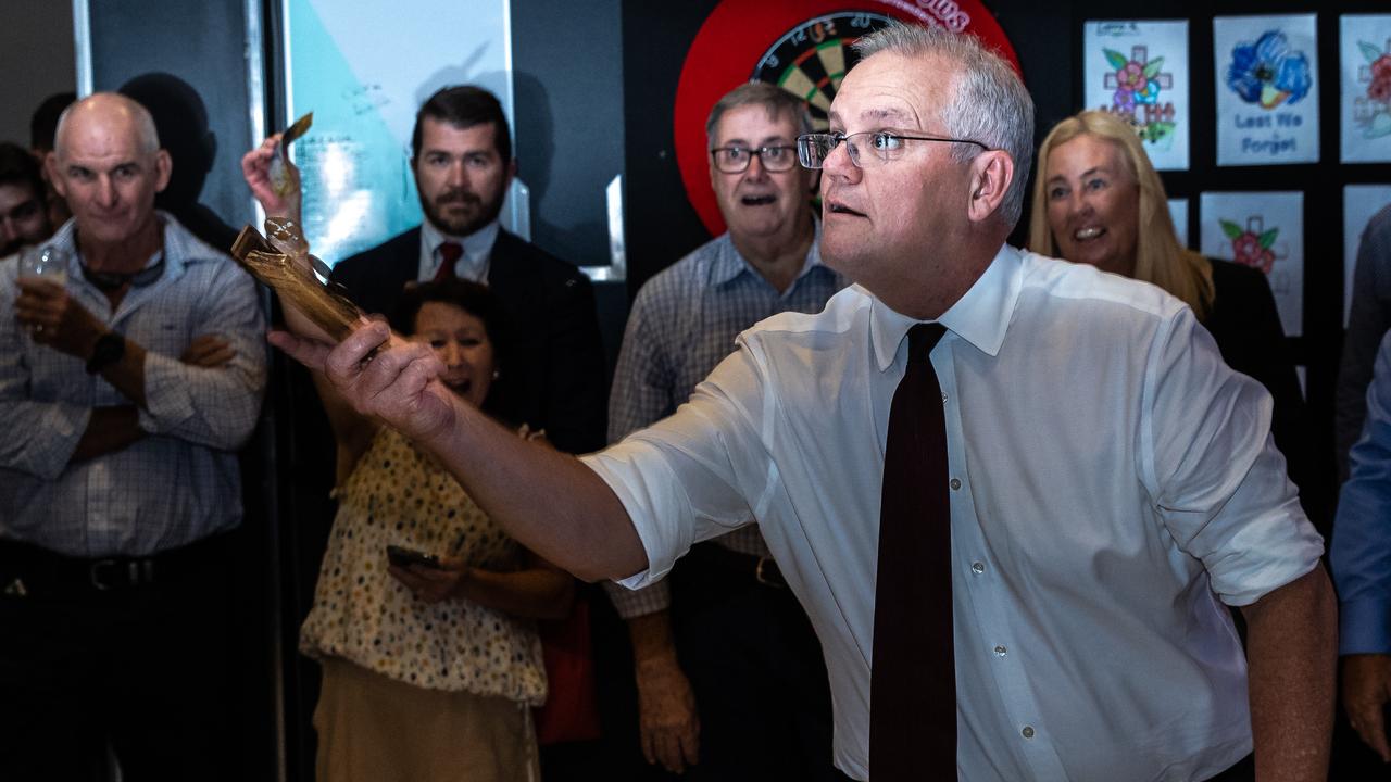 The safe, controlled way in which Mr Morrison’s campaign was playing out was likely a deliberate tactic informed by some negative past experiences. Picture: Jason Edwards