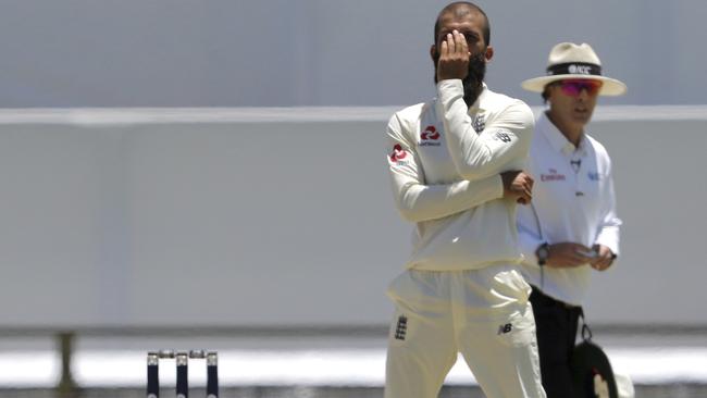 Moeen Ali rues a chance that got away.