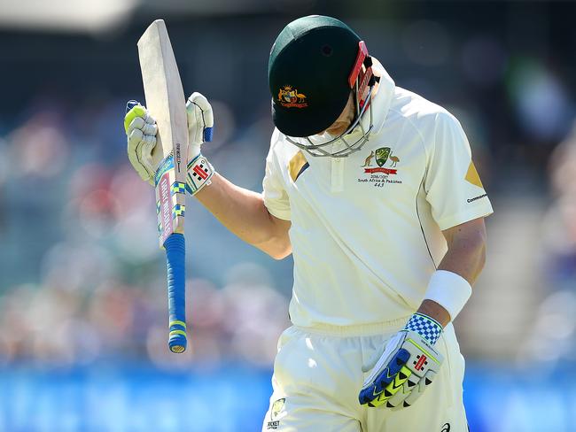 PERTH, AUSTRALIA - NOVEMBER 04: Peter Nevill of Australia walks from the field after being dismissed during day two of the First Test match between Australia and South Africa at the WACA on November 4, 2016 in Perth, Australia. (Photo by Paul Kane/Getty Images)