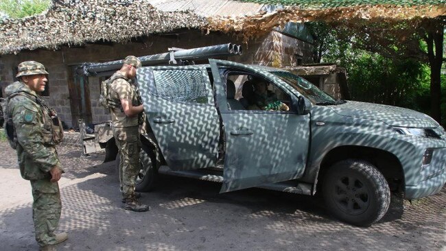 Members of the UVA load rockets before setting out to destroy a Russian tank. Picture: Maxim Tucker/The Times