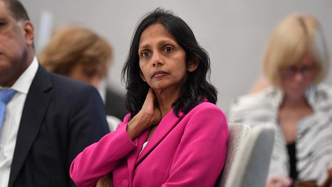 Incoming Macquarie CEO Shemara Wikramanayake is said to be weighing a bid for AMP.  Picture: AAP