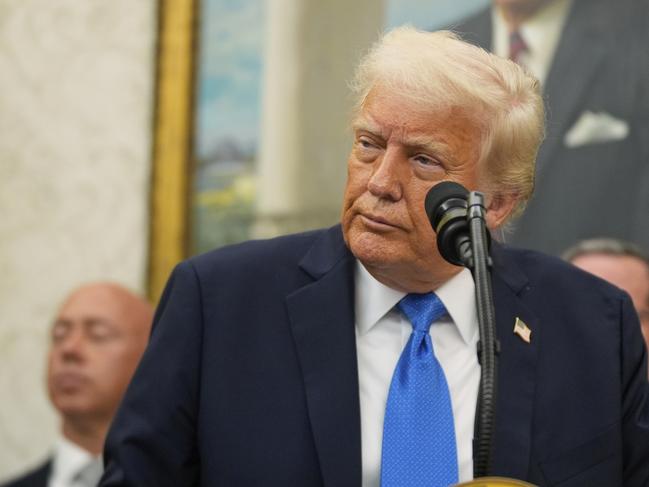 US President Donald Trump, pictured in the Oval Office, has lashed out. Picture: AP