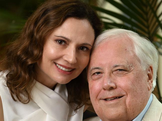 26/3/2024: Clive Palmer turns 70 today, celebrates his birthday with wife Anna, at the Stamford Hotel in Brisbane. pic: Lyndon Mechielsen/The Australian