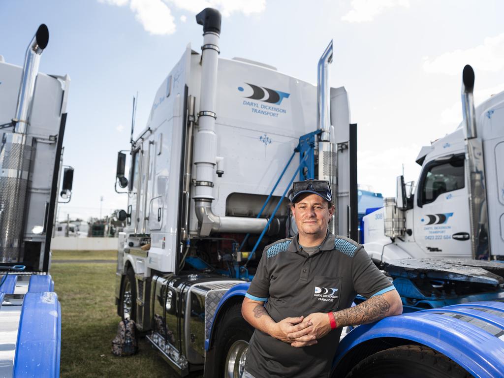 Plainland truck driver Kevin Healy at Lights on the Hill Trucking Memorial at Gatton Showgrounds, Saturday, October 5, 2024. Picture: Kevin Farmer