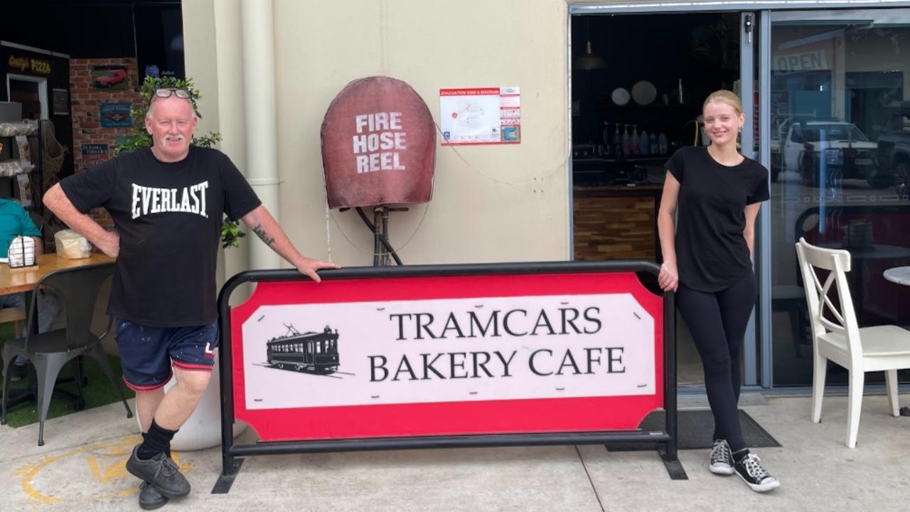 Smitty, the new owner of Tramcars Cafe, located on Hall Road just off the Old Bruce Highway.