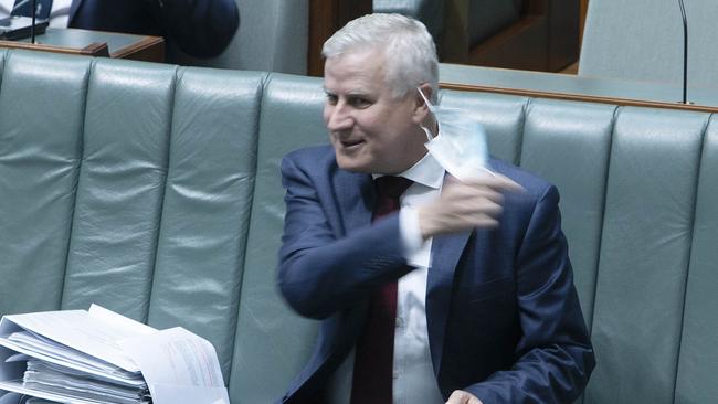 Michael ‘Big Mac’ McCormack in question time in the House of Representatives on Tuesday. Picture: Gary Ramage