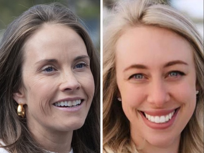 Two candidates for Saturday’s NSW Pittwater by-election, Independent, Jacqui Scruby (left) and Liberal, Georgia Ryburn. Picture: Supplied