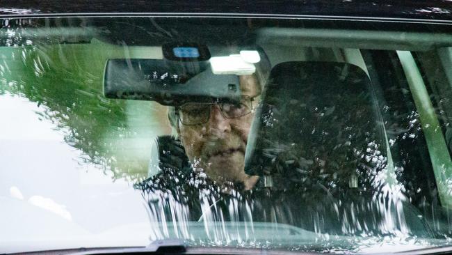 George Pell left Barwon Prison after the High Court quashed his conviction on Tuesday. Picture: Mark Stewart