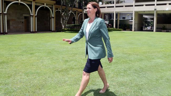 Deb Frecklington will step down as leader of Queensland’s Liberal National Party. Picture: Richard Gosling