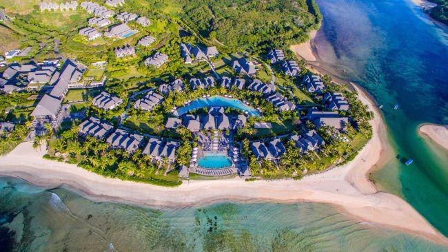 8/12
Intercontinental Fiji Golf Resort & Spa
Taking up 35 acres of prime coastal real estate alongside one of Viti Levu’s most celebrated beaches, Natadola Beach, Intercontinental Fiji is an hour’s drive south of Nadi. Inspired by a traditional village, the resort features a spa, 18-hole championship golf course, and three pools. Planet Trekkers Kids Club is on hand to entertain and feed the kids, leaving not much else to do but relax. They’ve even got you covered for the journey home, with a dedicated kids up filled with educational games and learning activities for the flight home.
Picture: Intercontinental