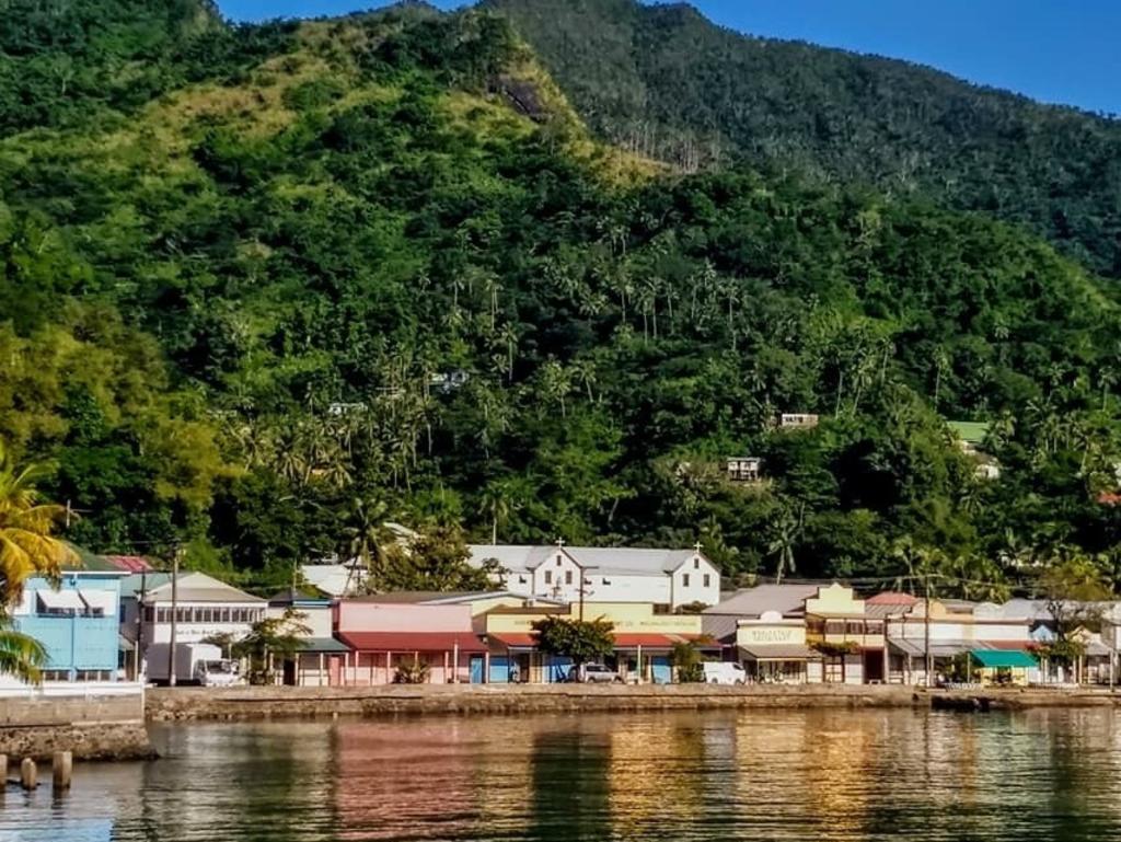 The tranquil waterfront of Fiji's first capital Levuka.