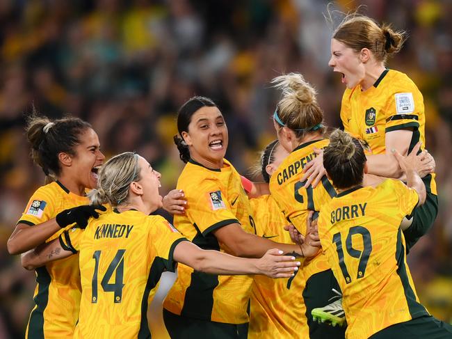 The Matildas have the chance to finish their historic tournament on a euphoric high. Picture: Justin Setterfield/Getty Images