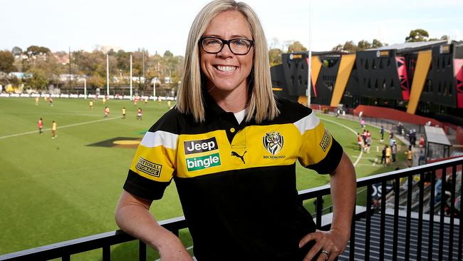 Kate Sheahan was appointed as Richmond's women's football operation manager. Picture: Ian Currie