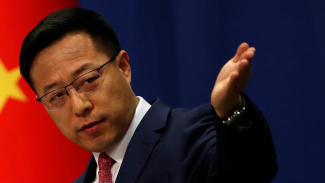 Chinese Foreign Ministry spokesman Zhao Lijian. Picture: Carlos Garcia Rawlins