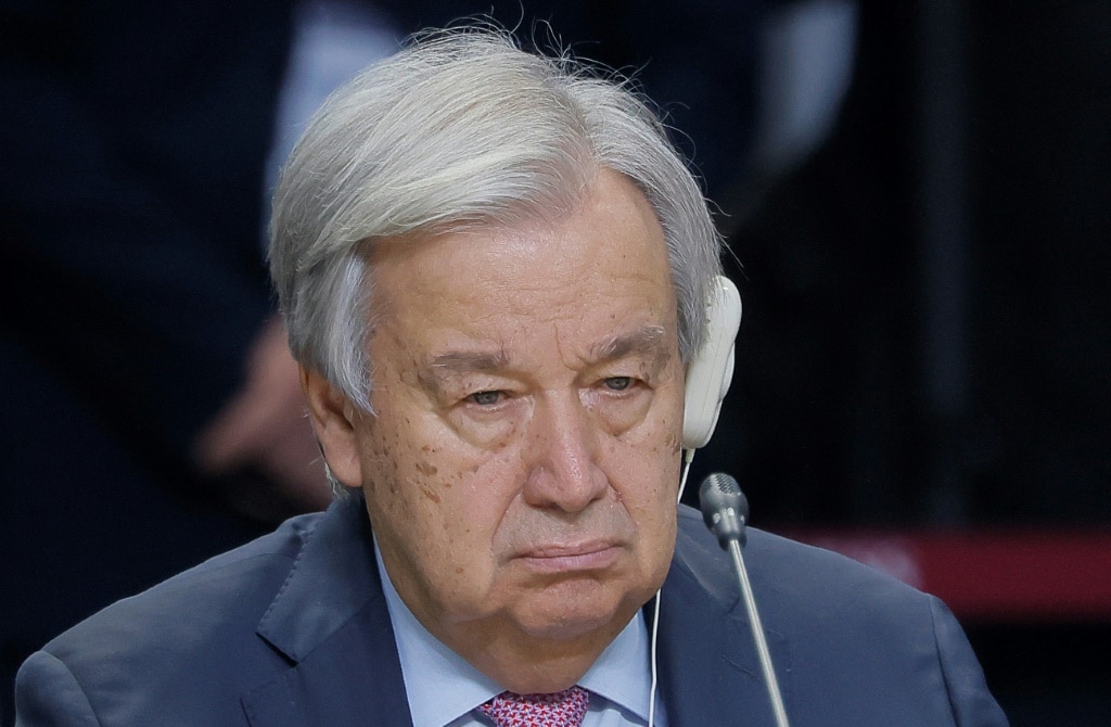 UN chief calls for ‘just peace’ in Ukraine at Putin-hosted summit