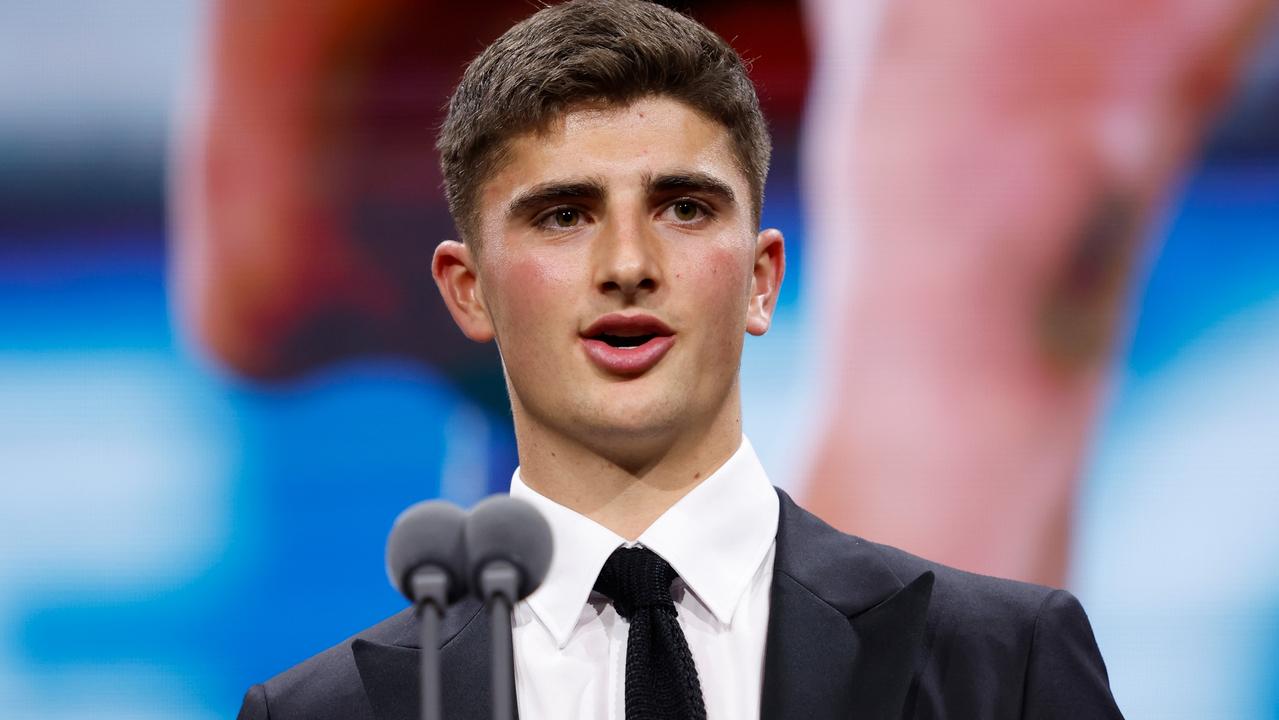 Harry Sheezel is part of an elite core at the Kangaroos. Picture: Dylan Burns/AFL Photos via Getty Images