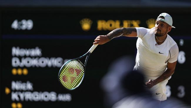 Kyrgios has the weapons to be one of the most dangerous players in the world. Picture: AFP