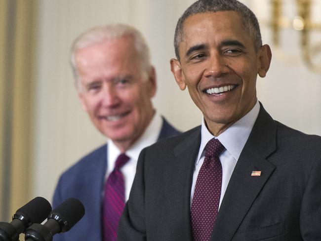 Joe Biden and Barack Obama. Picture: Getty