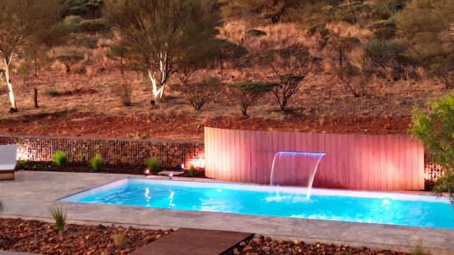 One of the pools family business Bloomin Deserts has installed in Alice Springs. Picture: Supplied