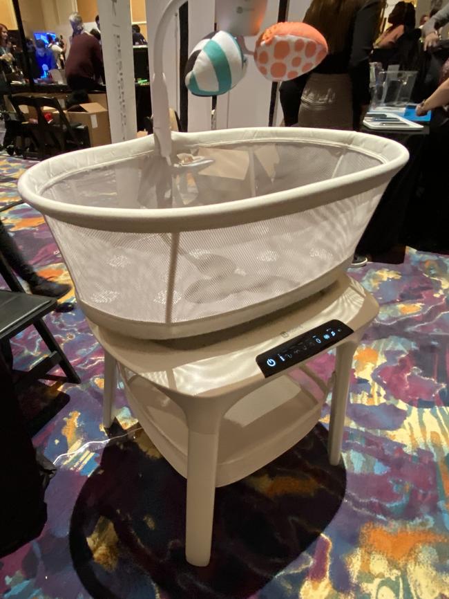 4Moms motorised baby bassinet. Picture: Chris Griffith