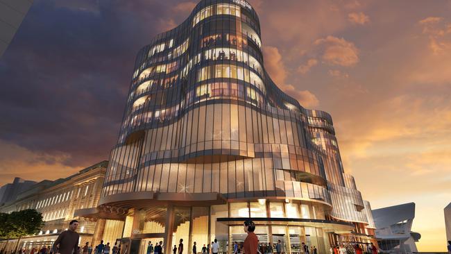 The new Eos by SkyCity hotel at Adelaide Casino which will open in late 2020.