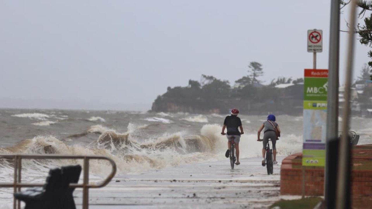 Lucy Feuerriegel took this photo of the wild weather at Suttons Beach. PHOTO FOR REDCLIFFE HERALD