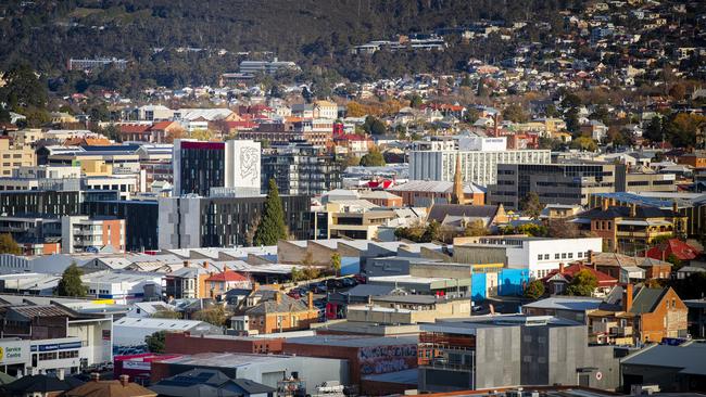 Hobart CBD. Picture: Richard Jupe