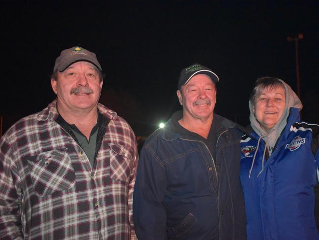 Adrian, Kelvin, and Lynne Bell at the 2021 Killarney Bonfire Night.