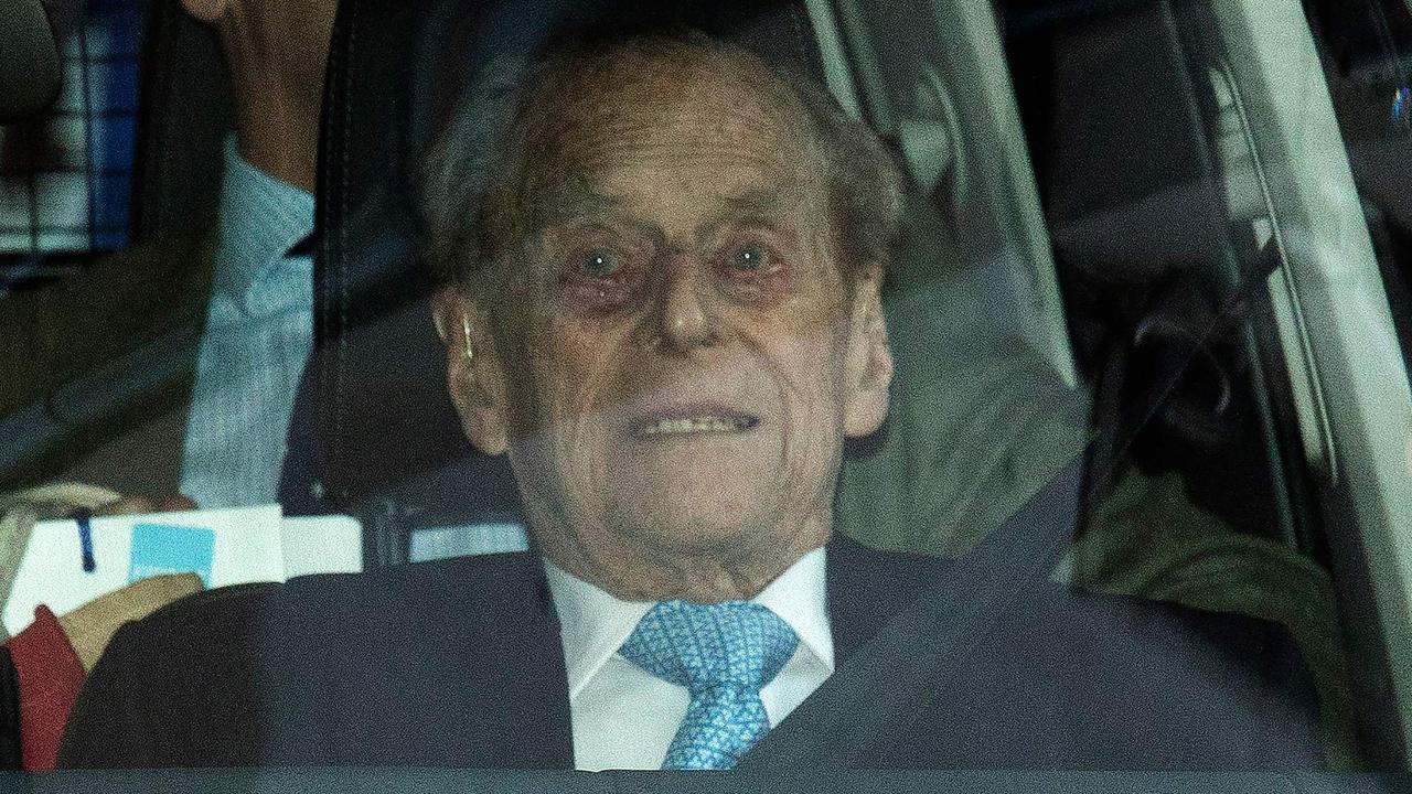 Britain's Prince Philip leaving the King Edward VII hospital in London on December 24, 2019. Picture: AFP.