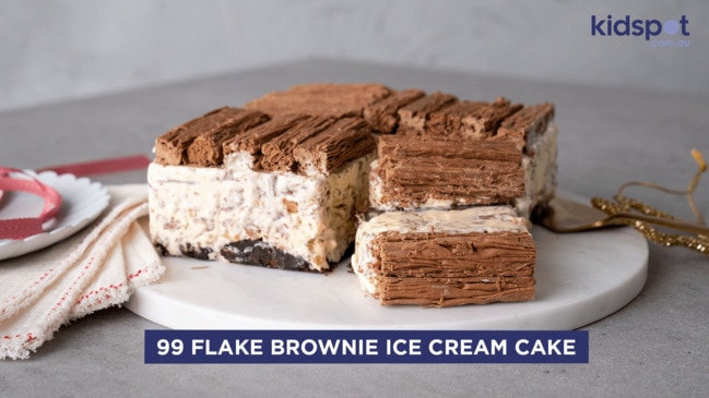 99 Flake Brownie Ice Cream Cake