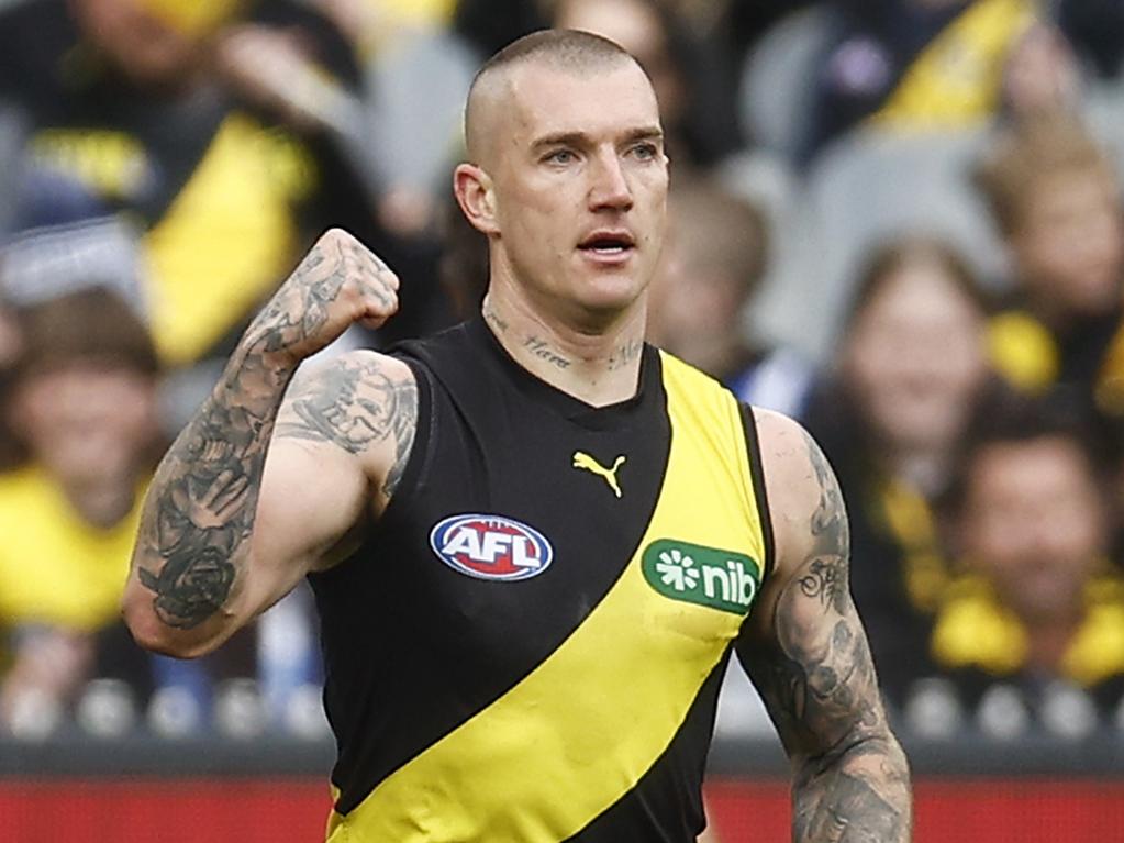 Dustin Martin’s future has been the subject of much speculation. Picture: Daniel Pockett/Getty Images