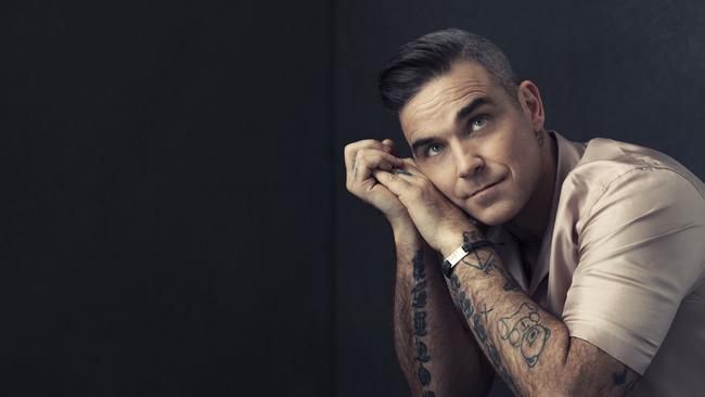 Robbie Williams still hasn’t had his chance to fight Liam Gallagher. Pic: Supplied