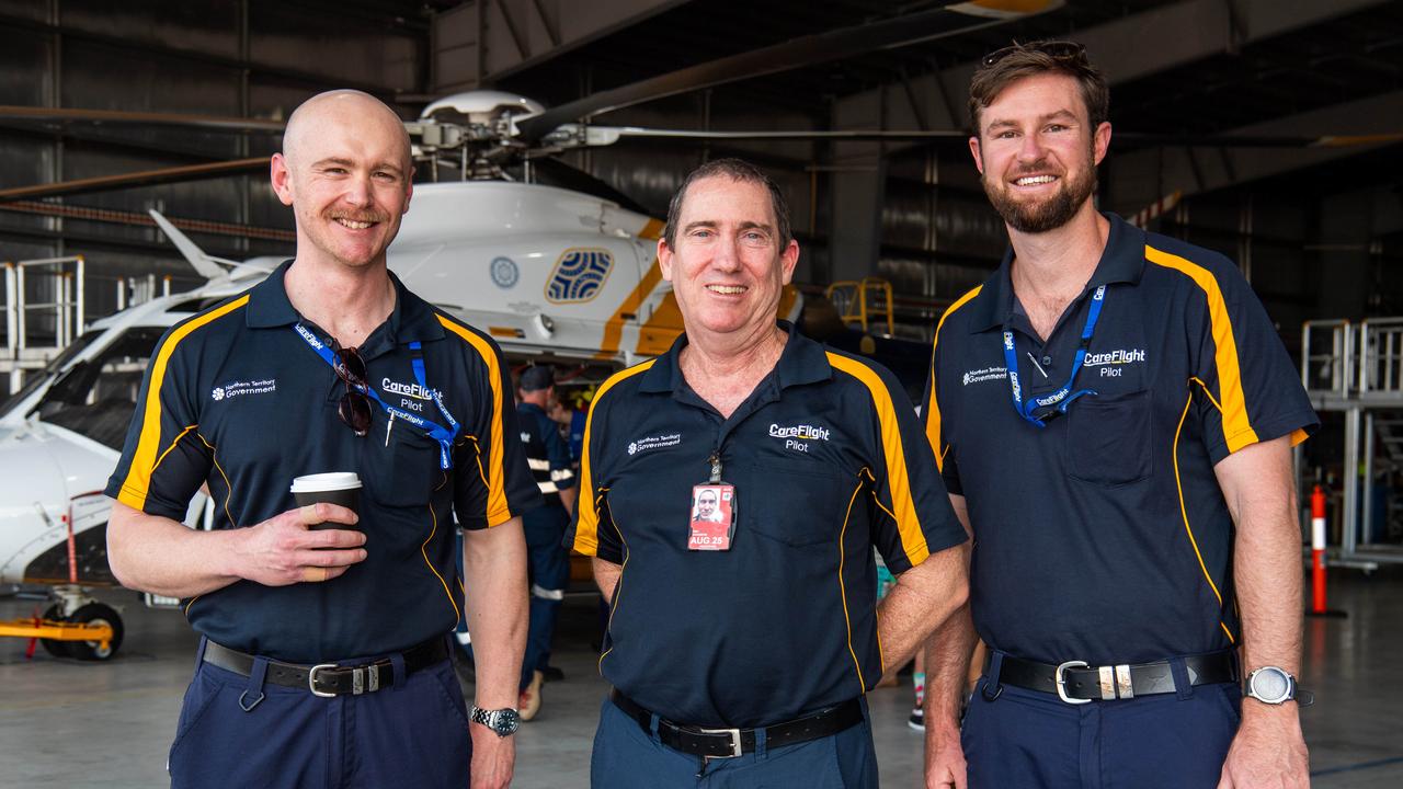 James King, Peter Chambers and Andrew Scanes. Picture: Pema Tamang Pakhrin