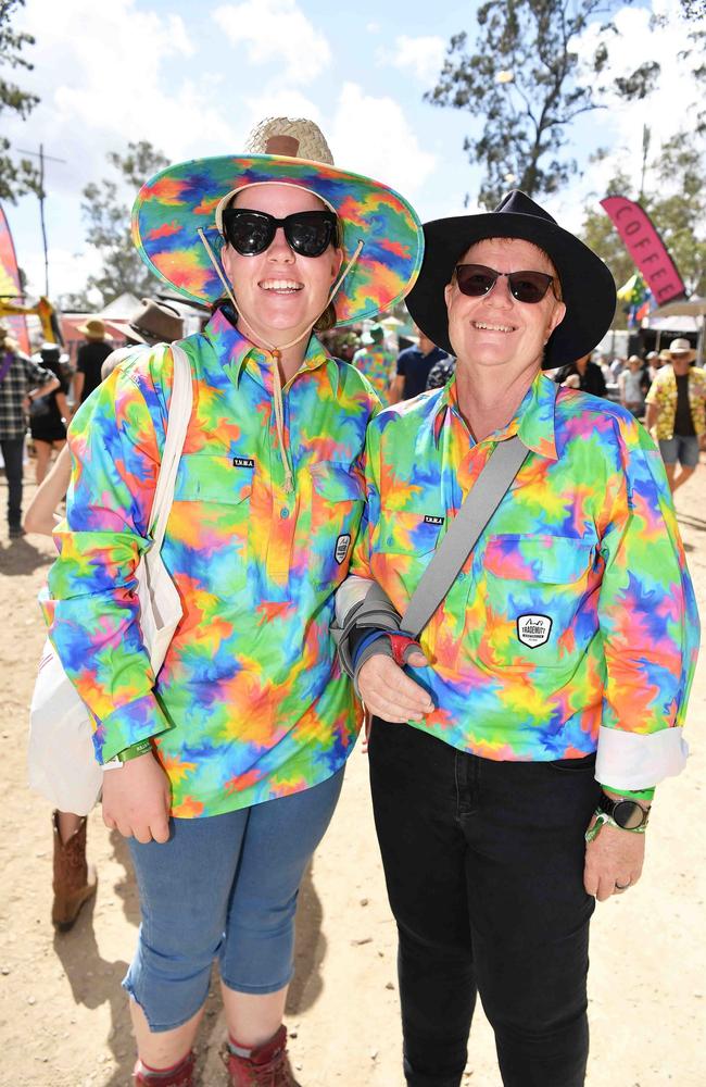 Tiffany and Tammy Thorley at Gympie Music Muster. Picture: Patrick Woods.