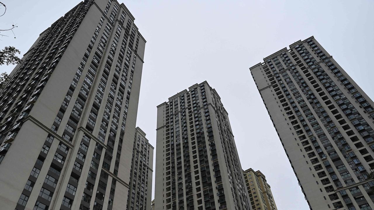 A housing complex of Chinese property developer Evergrande is seen in Kunming, in southwestern Yunnan province on October 23, 2021. Picture: Jade Gao/AFP