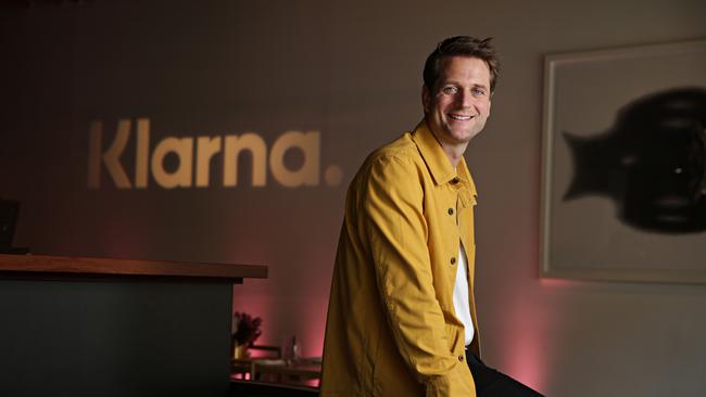 Klarna chief executive Sebastian Siemiatkowski visiting Australia in 2020. Picture: Adam Yip