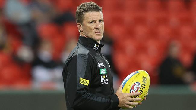 Damien Hardwick is hunting his third flag as coach of Richmond. Picture: Chris Hyde/Getty Images