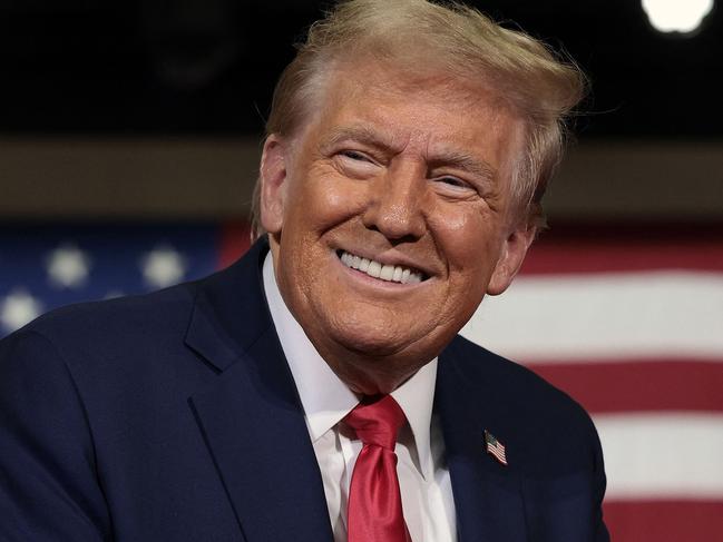 LANCASTER, PENNSYLVANIA - OCTOBER 20: Republican presidential nominee, former U.S. President Donald Trump, speaks during a town hall campaign event at the Lancaster County Convention Center on October 20, 2024 in Lancaster, Pennsylvania. Trump is campaigning the entire day in the state of Pennsylvania. Trump and Democratic presidential nominee Vice President Kamala Harris continue to campaign in battleground swing states ahead of the November 5 election.   Win McNamee/Getty Images/AFP (Photo by WIN MCNAMEE / GETTY IMAGES NORTH AMERICA / Getty Images via AFP)