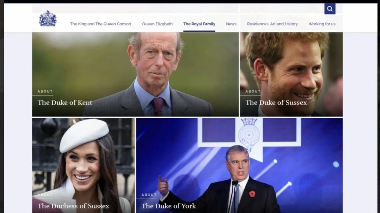 The Royal Family have updated their website.