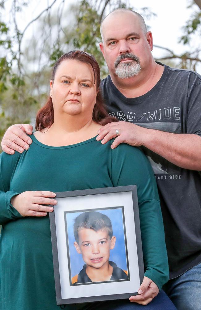 Victorian parents Dean and Emily Cason lost their son Sam 10 years ago in a quad bike accident when he was 11. He would now be 21. Picture: Tim Carrafa