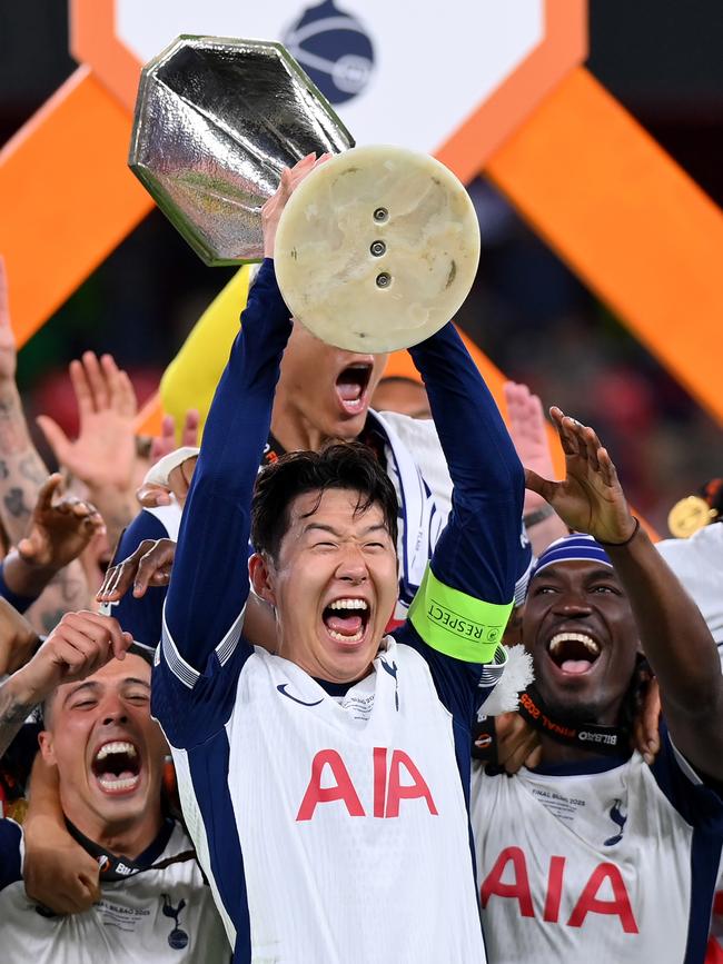 But he got the trophy, Tottenham’s first in 17 years. (Photo by Justin Setterfield/Getty Images)