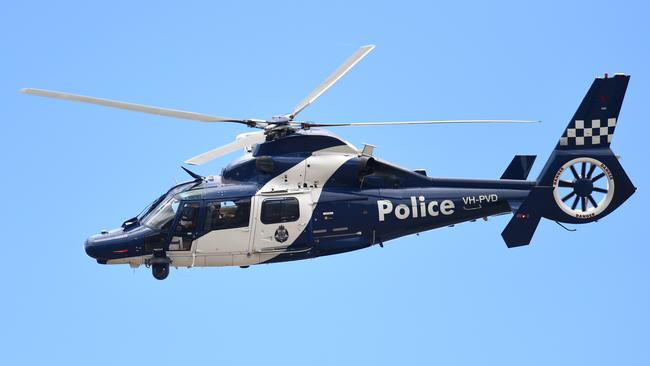 Victoria police helicopter.